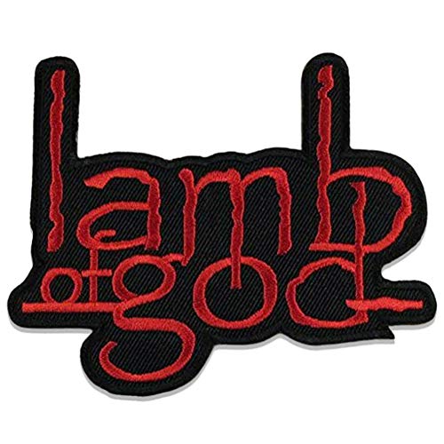ReNext Lamb of god Logo Punk Rock Heavy Metal Music Band Jacket T Shirt Patch Sew Iron on Embroidered Symbol Badge Cloth Sign Costume - Image 1