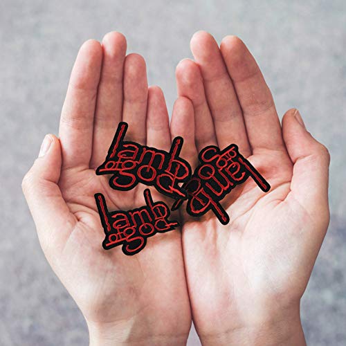 ReNext Lamb of god Logo Punk Rock Heavy Metal Music Band Jacket T Shirt Patch Sew Iron on Embroidered Symbol Badge Cloth Sign Costume - Image 3