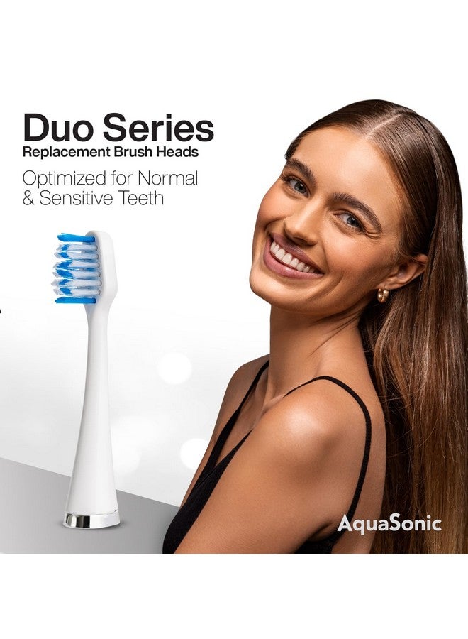 أكوا سونيك رؤوس فرشاة أسنان بديلة من سلسلة AquaSonic Duo | للأسنان العادية والحساسة | متوافقة مع مقابض فرشاة أسنان سلسلة Duo وHome Dental Center | غير متوافقة مع سلسلة Duo Pro - Image 2