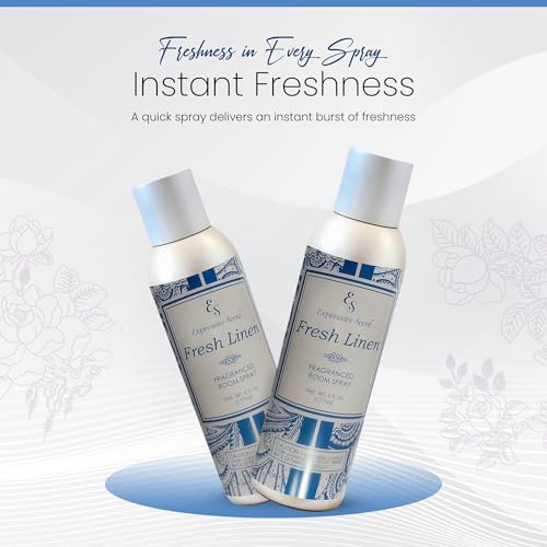 Expressive scents Aromatic Room Spray - Long Lasting fresh linen Air Freshener for Home & Office – Air Freshener for Bathroom & Small Spaces 6 FL Oz - Image 5