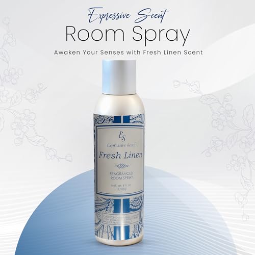 Expressive scents Aromatic Room Spray - Long Lasting fresh linen Air Freshener for Home & Office – Air Freshener for Bathroom & Small Spaces 6 FL Oz - Image 2