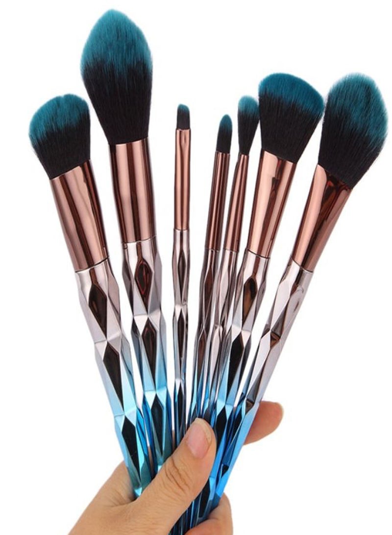 7-Piece Makeup Brush Set Multicolour - Image 2