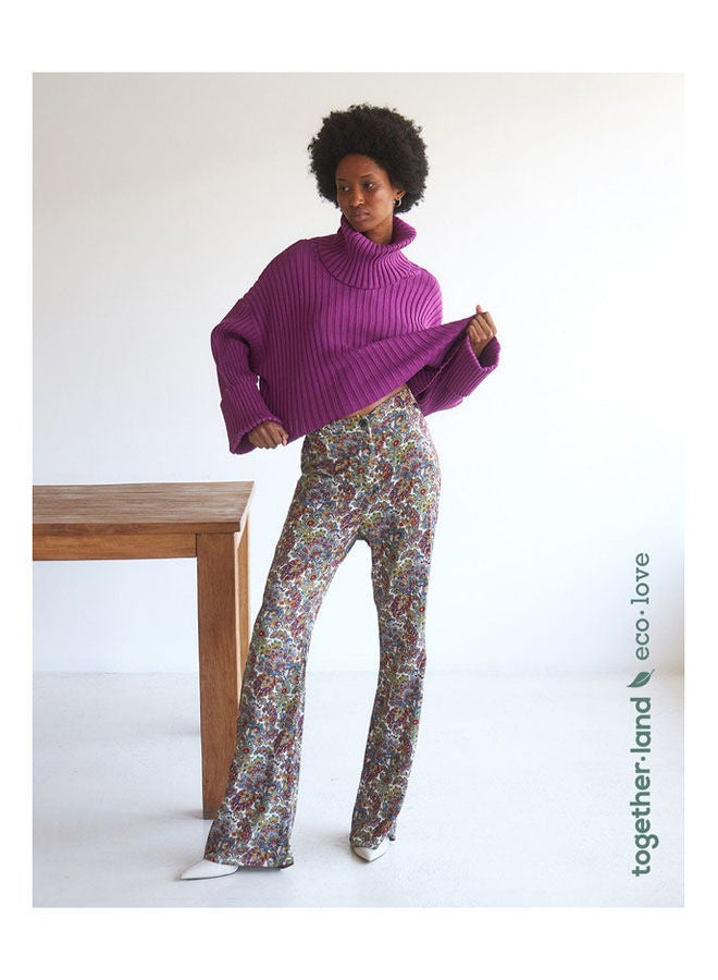 BSB PRINTED WIDE-LEG TROUSERS - TOGETHERLAND - Image 1