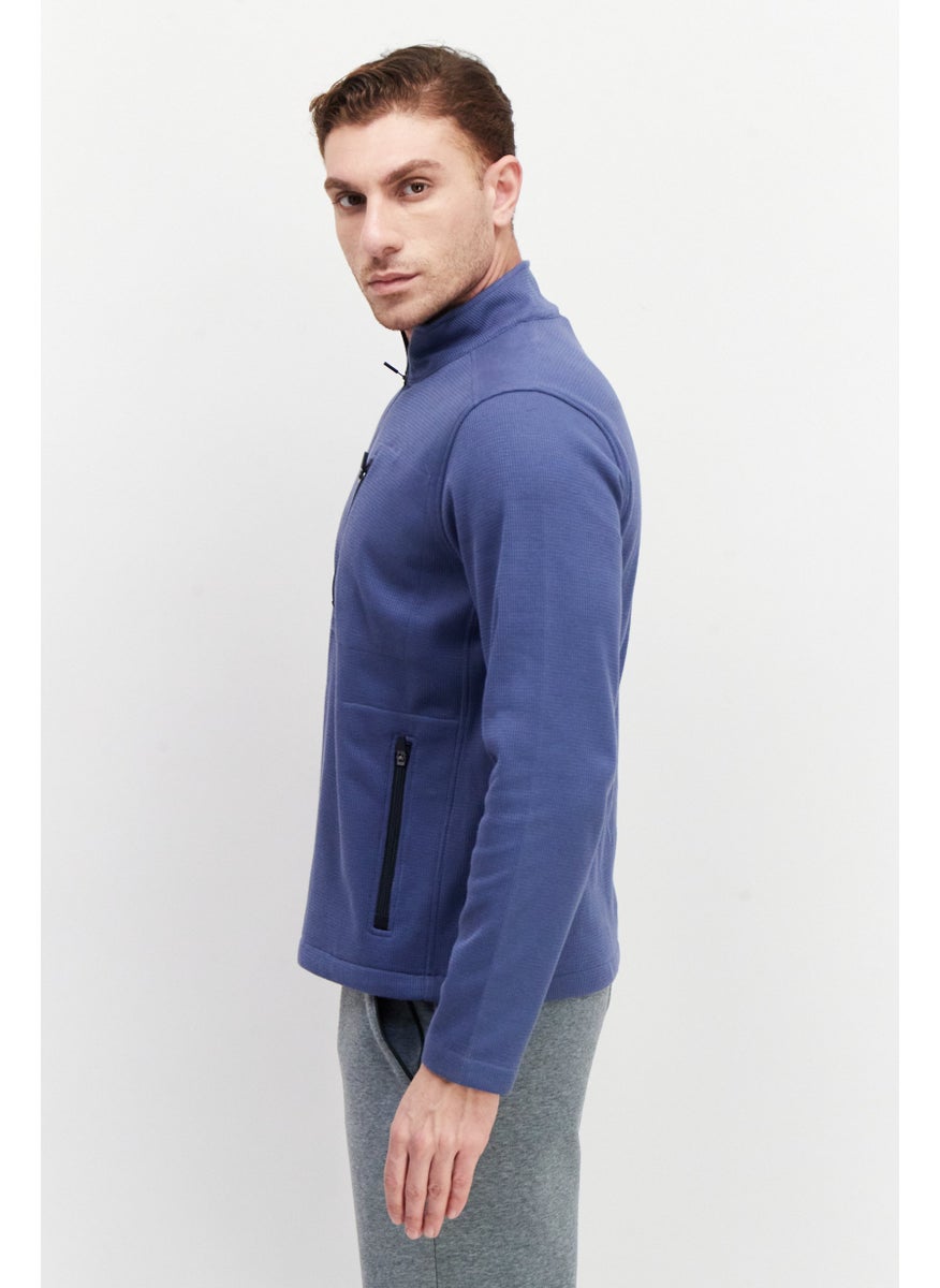 Tailor Vintage - سويت شيرت برقبة مزيفة بأكمام طويلة للرجال، أزرق - Image 1