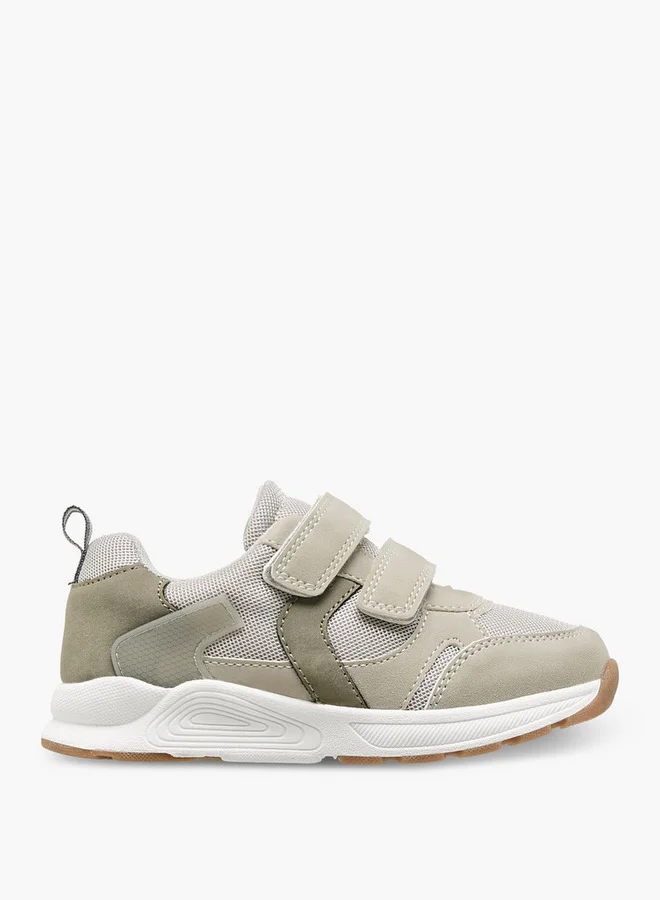 JUNIORS Panelled Sneakers with Hook and Loop Closure