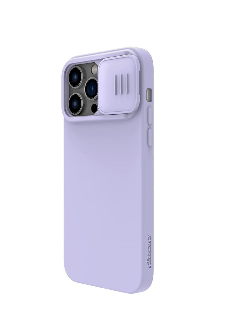 Nillkin CamShield Silky Silicone Case For iphone 14 Pro Max - Purple  - Image 2