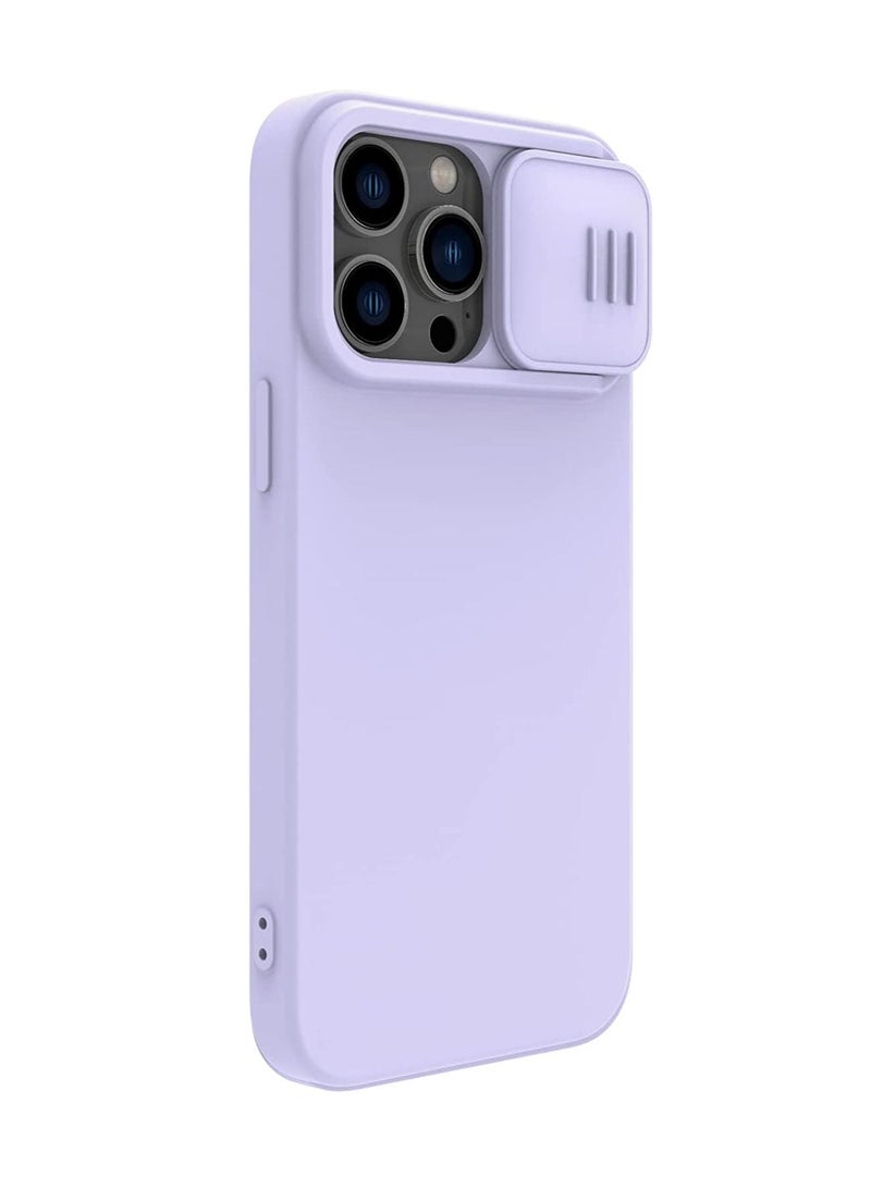Nillkin CamShield Silky Silicone Case For iphone 14 Pro Max - Purple  - Image 4