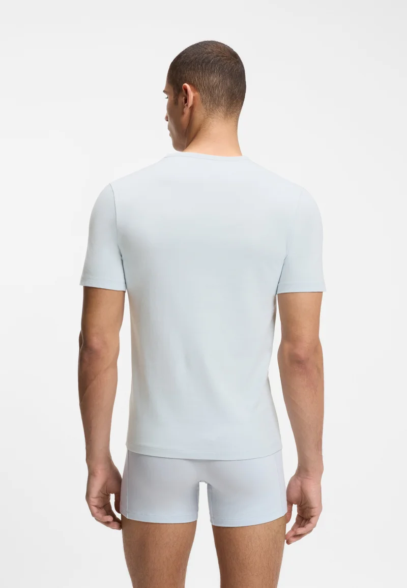 BOSS  Three-pack of cotton T-shirts with logo embroidery for Men | Best Price UAE