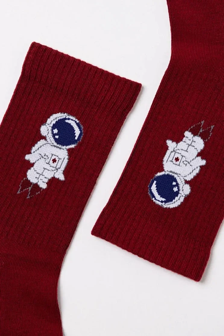 Katia&Bony Astronaut Socks - Red