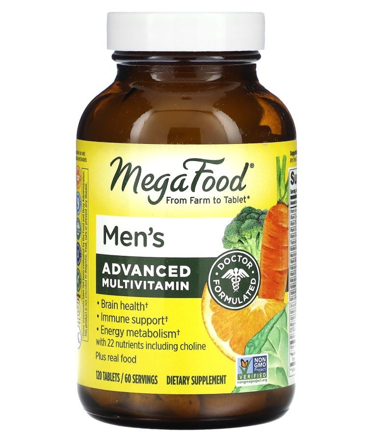 MegaFood Men's Advanced Multivitamin 120 Tablets