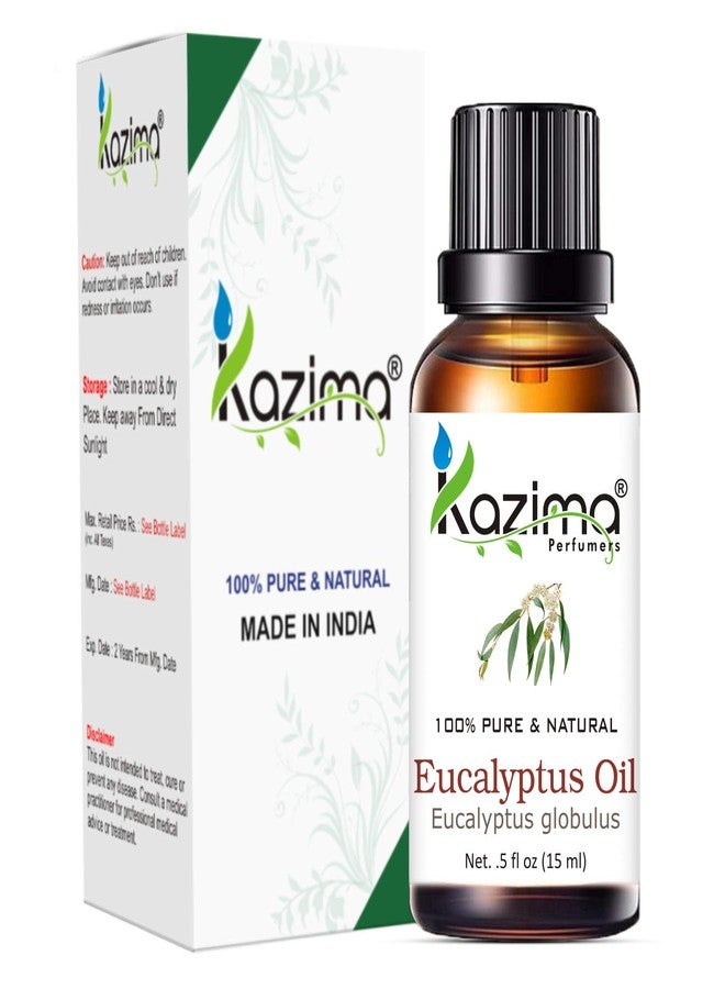 KAZIMA Combo of Tea Tree Oil and Eucalyptus Oil - 100% Pure Essential Oil for Acne Scars, Hair Growth, Skin Care & Hair Care, 15 ml each - Image 4