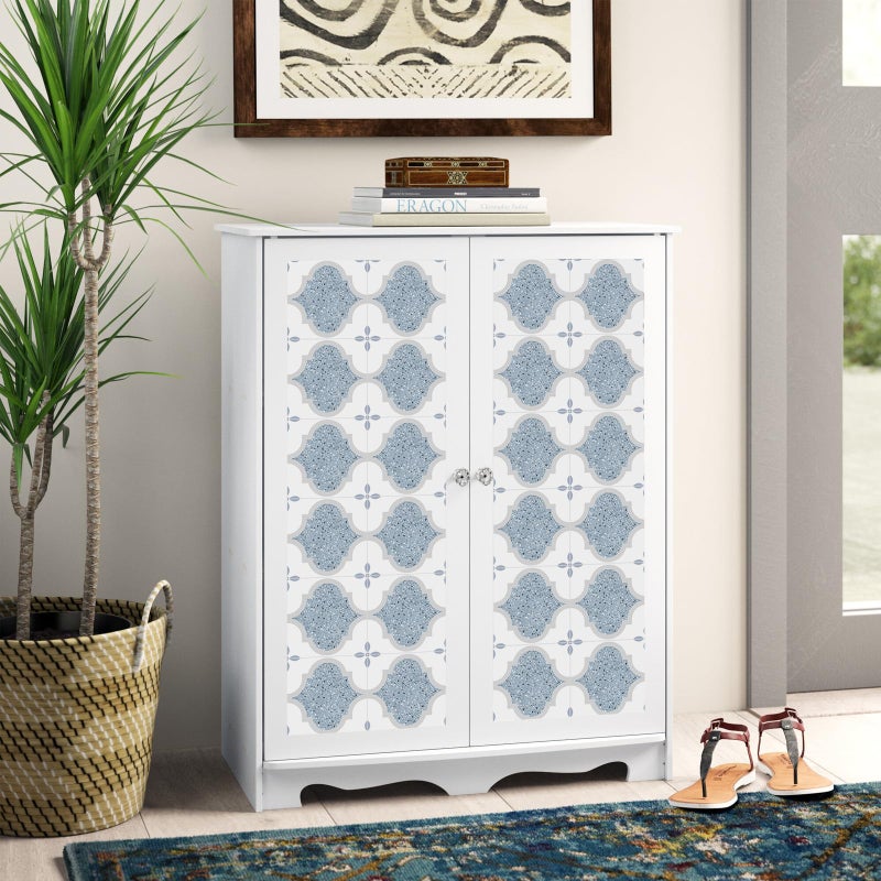 SVNOOC Peel & Stick Tile Stickers 12 PCS Self Adhesive Backsplash Decorative Wall Stickers for Kitchen Bathroom Tile Decals Waterproof & Removable 6" x 6" (Blue Terrazzo) - Image 4