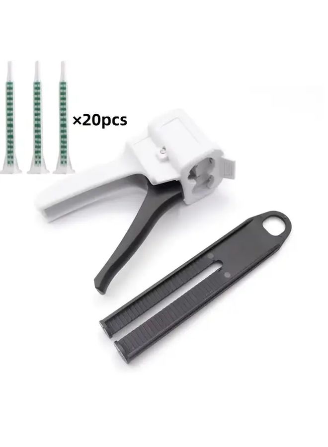 1pc 1 To 1 Ratio Dual Cartridge Epoxy Glue Gun Universal Handle Sealant Dispenser With Easy Grip Precision Applicator For AB Adhesive And Craft Professionals - Image 3