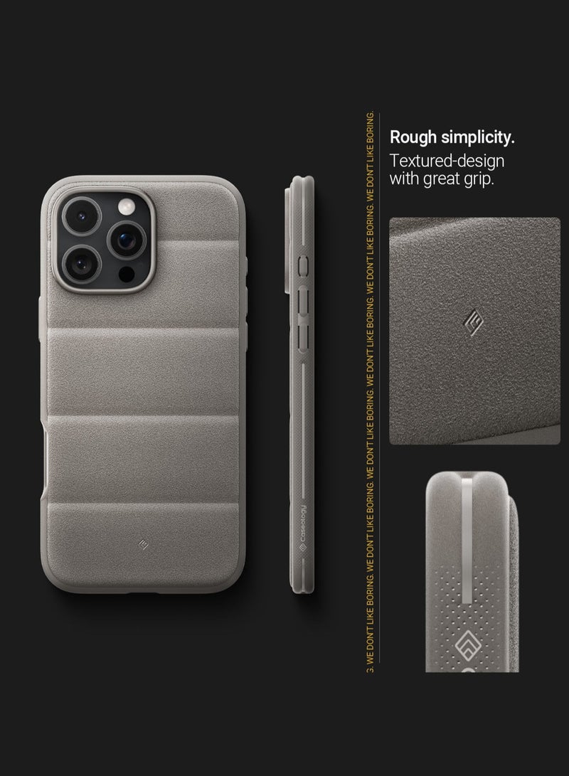 Caseology غطاء حماية آثليكس ماغ لجهاز آيفون 16 برو مع مغناطيس ماغ سيف - رمادي نشط - Image 3