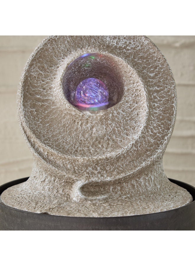 Home Box Belen Modern Fountain with Rolling Ball and LED Light 25 x 20 cm - Image 3