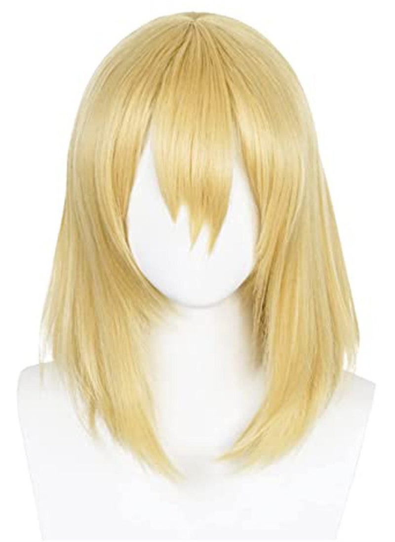 Generic - Howl's Moving Castle Howl cos wig special blonde simulated scalp top cosplay wig costumes dress up wig - Image 1