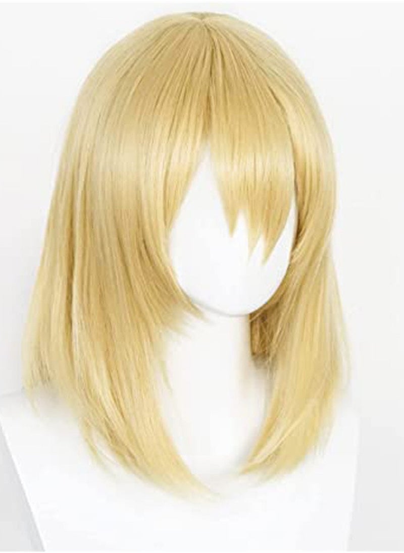 Generic - Howl's Moving Castle Howl cos wig special blonde simulated scalp top cosplay wig costumes dress up wig - Image 1