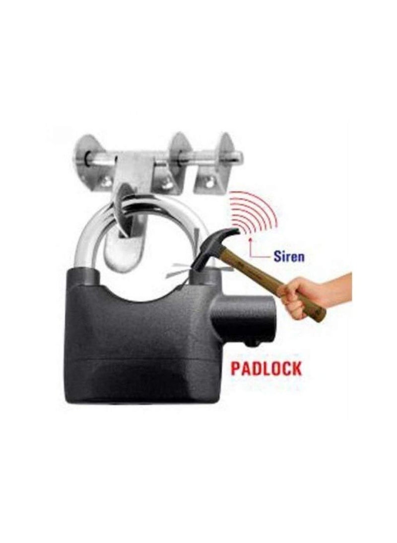 Divik Divik Heavy Duty Alarmed Padlock with 110db Motion Sensing Siren Alarm Universal AntiTheft Security Pad Alarm Lock with Keys 1Pcs  - Image 3