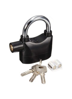 Divik Heavy Duty Alarmed Padlock with 110db Motion Sensing Siren Alarm Universal AntiTheft Security Pad Alarm Lock with Keys 1Pcs