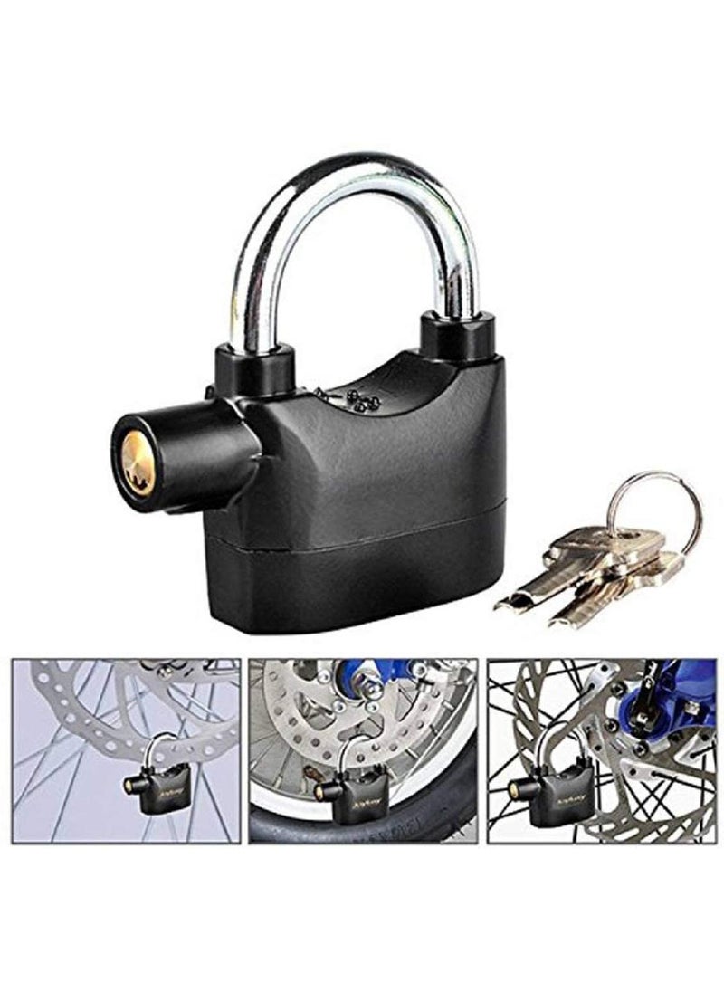 Divik Divik Heavy Duty Alarmed Padlock with 110db Motion Sensing Siren Alarm Universal AntiTheft Security Pad Alarm Lock with Keys 1Pcs  - Image 5
