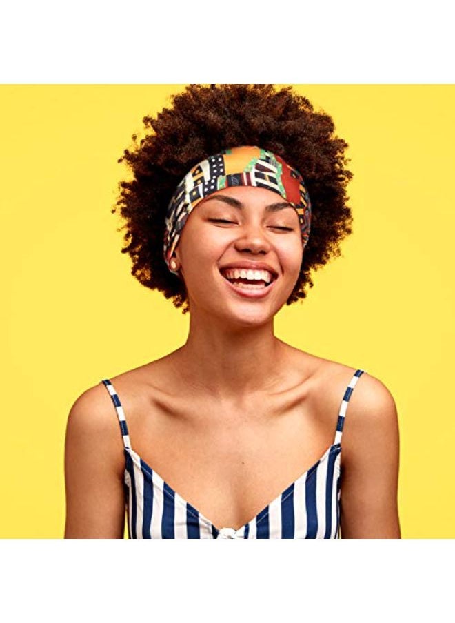 Syhood - 6 Pieces African Headbands Elastic Turban Headbands Boho Print Headband Elastic Hair Bands Wide Headwrap Workout Yoga Sports Hair Accessories For Women Girls - Image 1