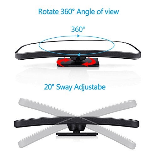 LIBERRWAY Car Side Mirror - Blind Spot Auto Wide Angle Convex Rear View Mirror - Stick On Design, Adjustable - Image 2