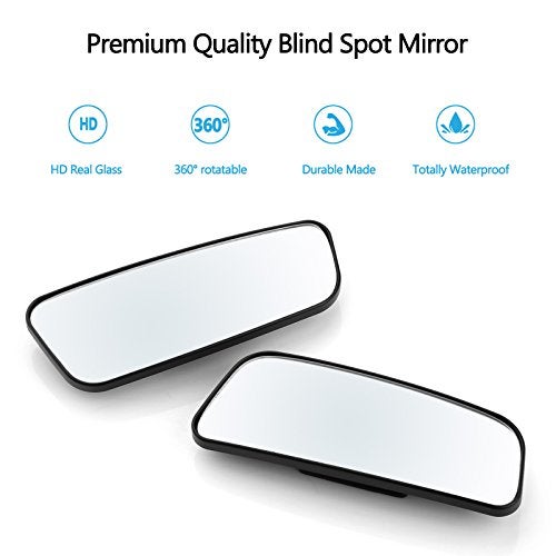 LIBERRWAY Car Side Mirror - Blind Spot Auto Wide Angle Convex Rear View Mirror - Stick On Design, Adjustable - Image 3