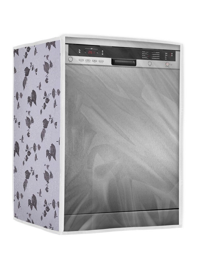 Vintage Pro غطاء غسالة الصحون برو عتيق مناسب لـ IFB من 12 و 13 و 14 و 15 إعداد مكان (63X63X81 سم، نصف أبيض ورمادي) - Image 1