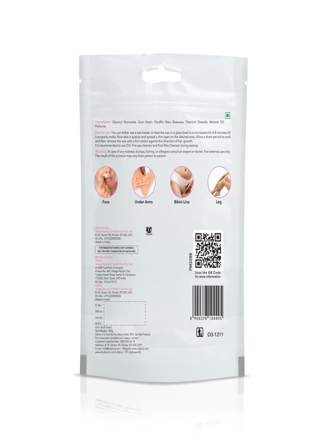 O3+ Peel Off Brazilian Wax For Easy Hair Removal On Sensitive Skin | 100 g - Image 2