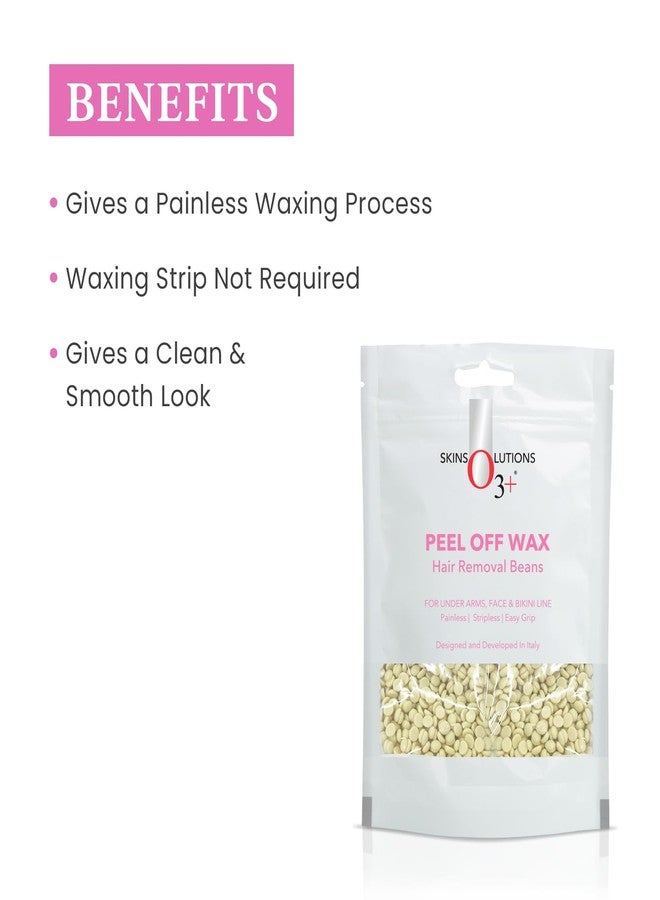 O3+ Peel Off Brazilian Wax For Easy Hair Removal On Sensitive Skin | 100 g - Image 3