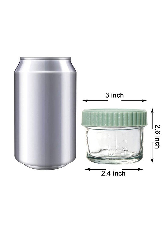 Youngever Glass Baby Food Storage, 4 Ounce Stackable Baby Food Glass Containers with Airtight Lids, Glass Jars with Lids, 8 Urban Colors (8 Sets) - Image 2