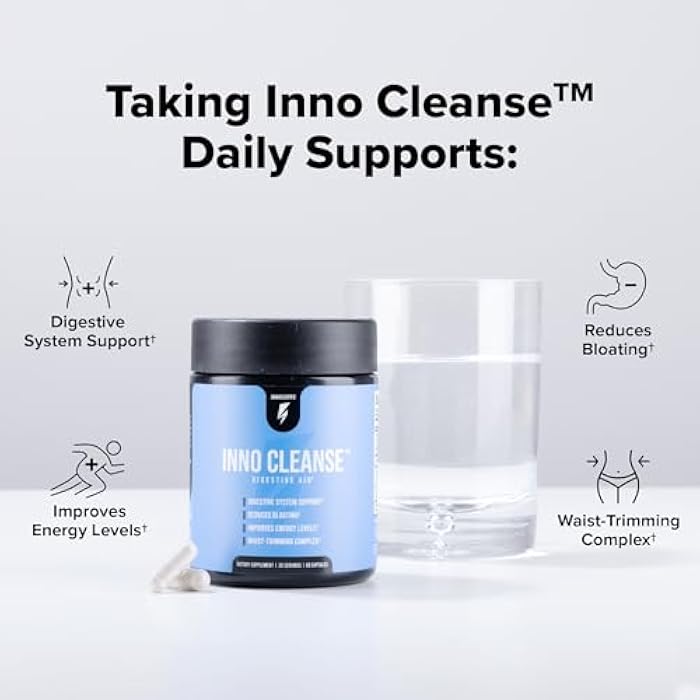 INNOSUPPS Inno Cleanse - Waist Trimming Complex | Digestive System Support & Aid | Reduced Bloating | Improves Energy Levels | Gluten Free, Vegan Friendly - Image 2