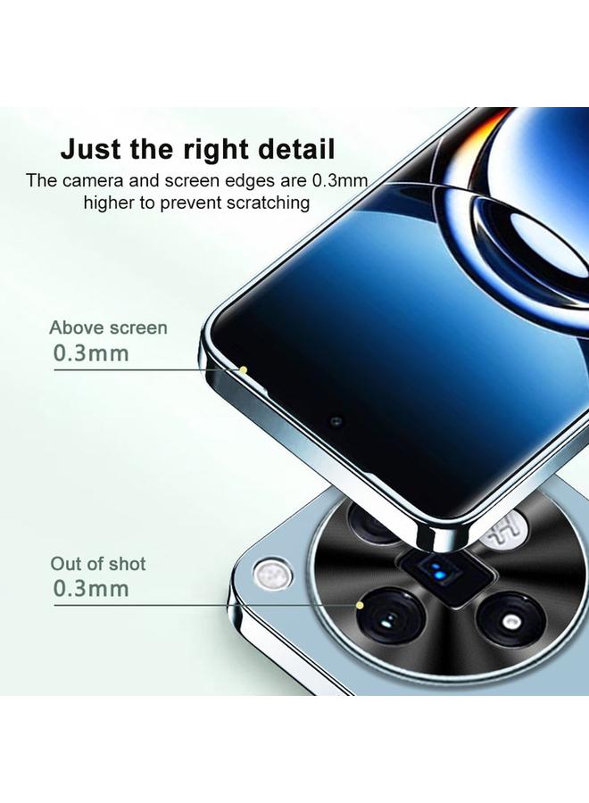 اس-توب جراب لهاتف OPPO Reno8 Pro+ AG جراب هاتف من الأكريليك المصقول بالكهرباء - Image 3