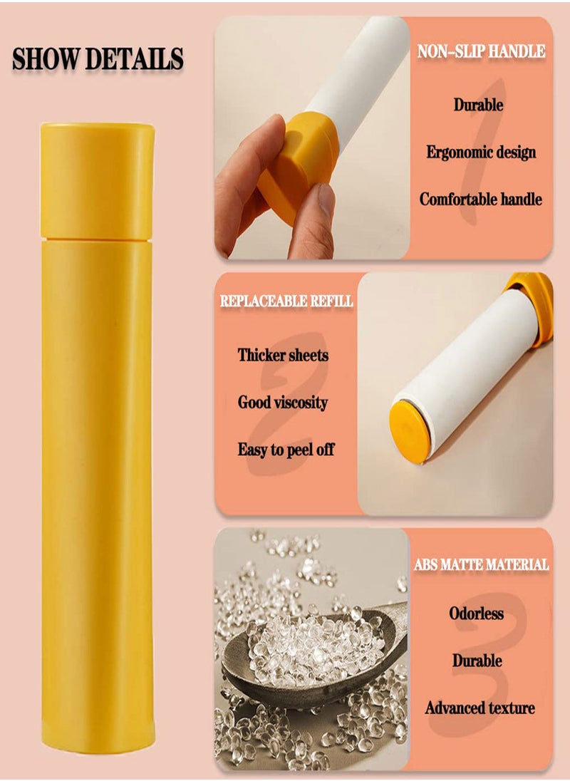 Mini Lint Roller for Clothes, 2 Pcs 80 Sheets Portable Lint Roller for Pet Hair, Clothes, Sofa, Car, and Carpet, Travel Size Household Tearable Roller Hair Removal Brush