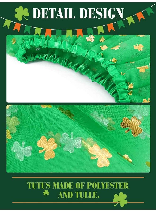 Kakaco St. Patrick's Day Tutu Skirt Green Shamrock Tulle Tutus Irish Festival Tutu Costume for Women and Girls - Image 4