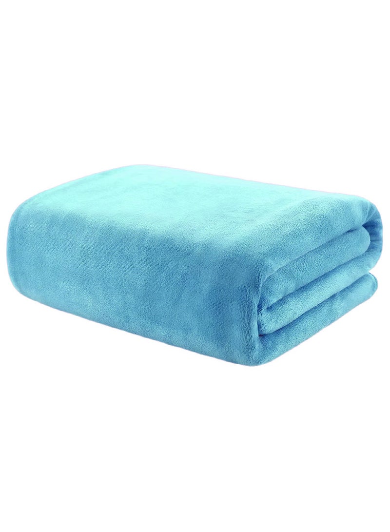 Fabienne Super Soft Microfiber Bath Towel 70x140cm Ultra Absorbent and Quick Drying Towel Sky Blue  - Image 1