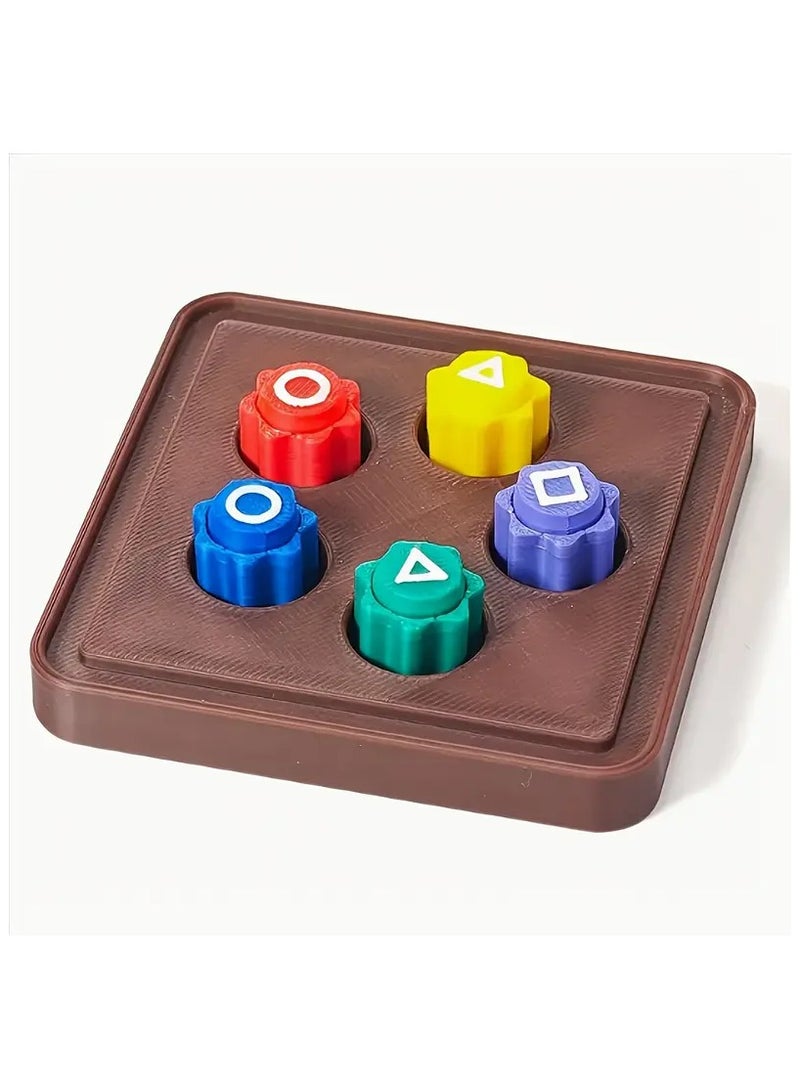 Traditional Korean Gonggi Board Game Squid Tossing, 1 set has 5pcs, Squid Game, Interesting desktop decorations, Suitable for ages 14+,Gong-Gi Creative Gifts  - Image 1