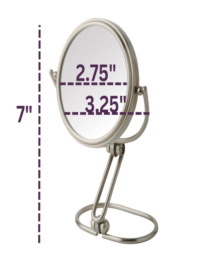 JERDON Compact Magnifying Mirror - Folding 3" Travel Mirror with 15X & 1X Magnification - Model MC315N - Image 2