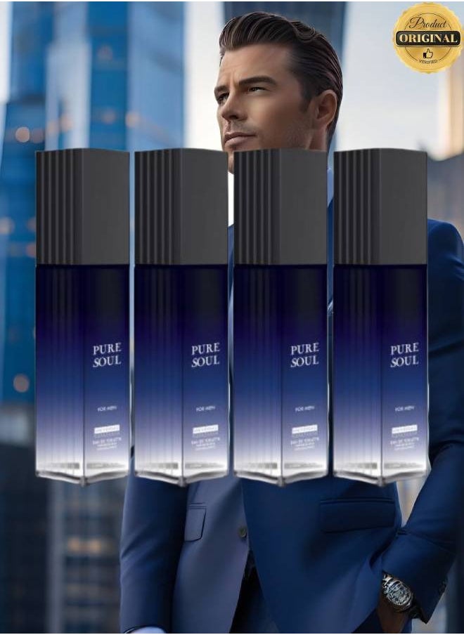 يو إف 4 قطع عطر بيور سول للرجال 100 مل  - Image 1
