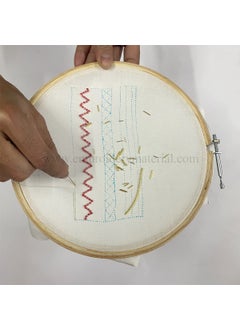 Embroiderymaterial Embroiderymaterial Embroidery Kit to Practice Aari, Zardosi, Tambour & Luneville Hand Embroidery. Hoop Stand Included. 17 Types of Embroidery Supplies.,Paper  - Image 3