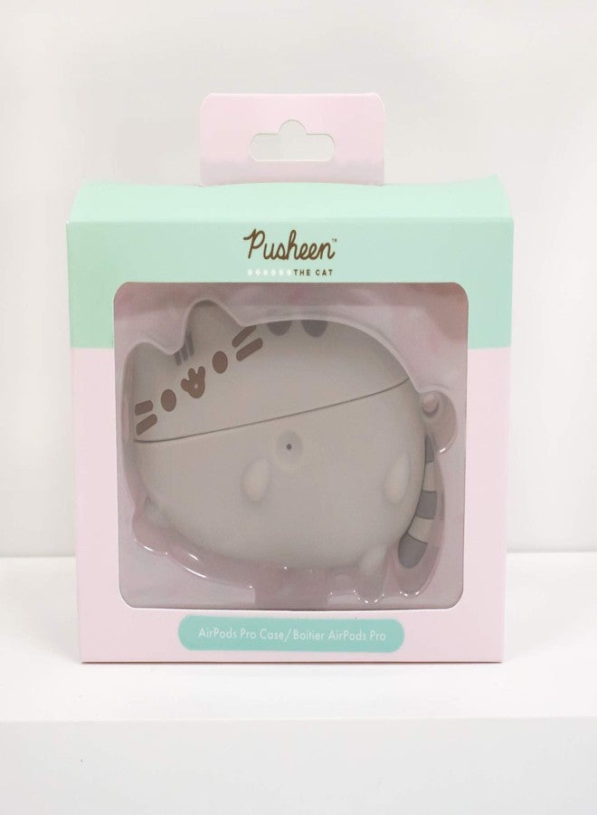 iFace x Pusheen The Cat [ Compatible with AirPods Pro ] Cute Case - Silicone Protective Cover [Carabiner Clip Included] [Wireless Charging Compatible] - Laying Down - Image 4