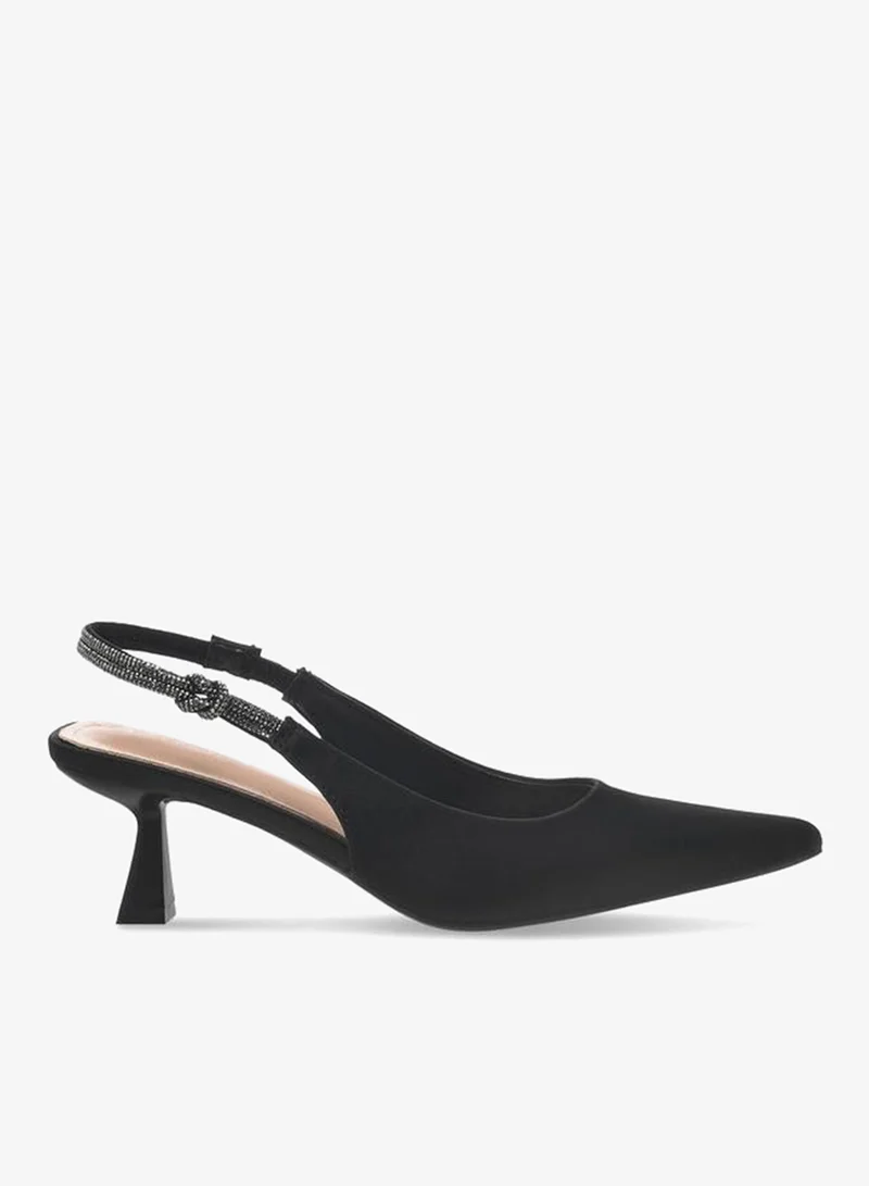 سيليست Women Kitten Heel Slingback Shoes Ramadan Collections