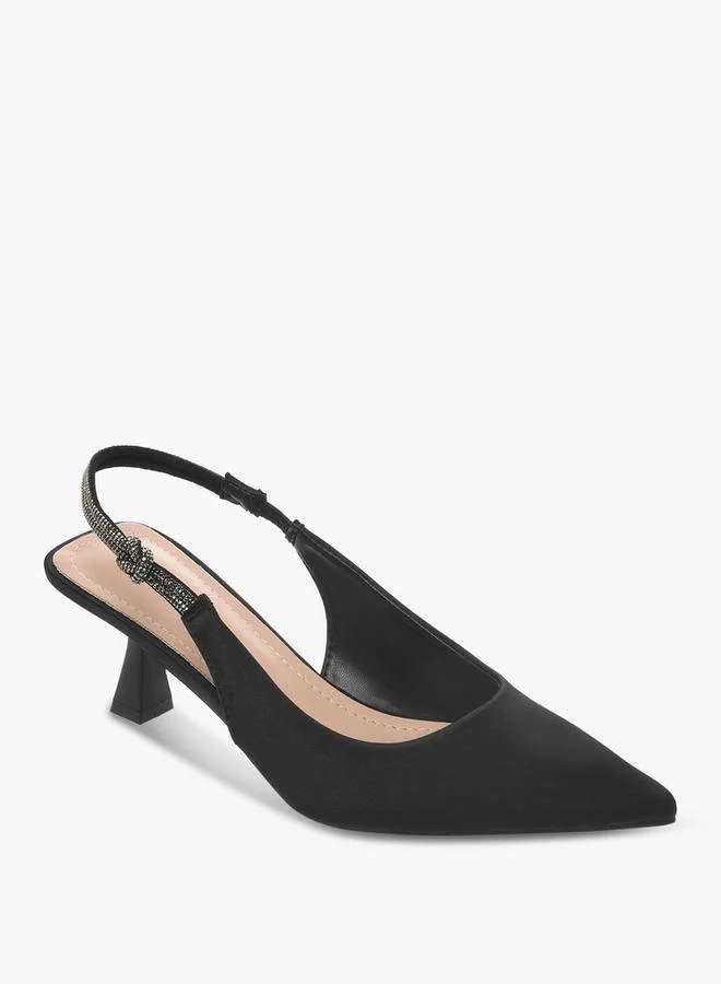 سيليست Women Kitten Heel Slingback Shoes