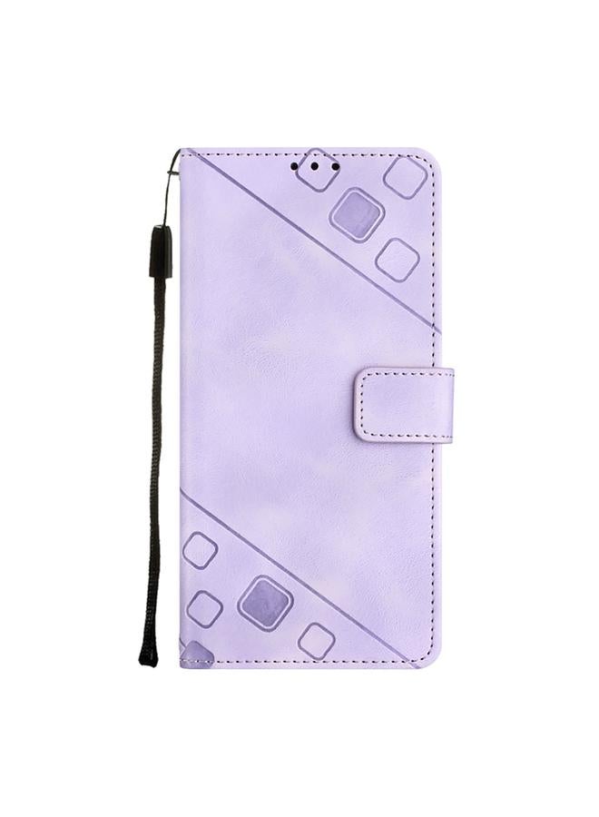 Zaboon Case For iPhone 13 Pro Max Skin-feel Embossed Leather Phone Case - Image 2