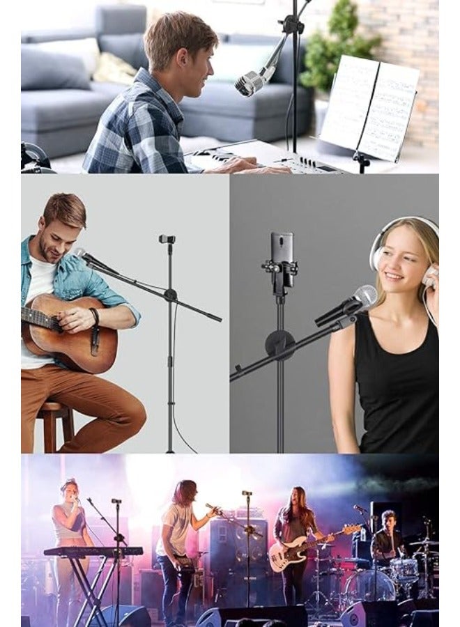 DEVICE OF URBAN INFOTECH Boom Mic Stand Dual Clip Holder Boom Arm For Mic Microphone Suspension Stand for Stage Studio Home - Image 3