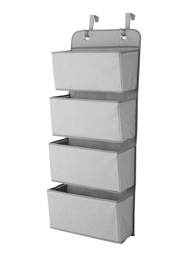 NIBEMINENT Houseware Hanging Wall Closet Storage Organizer Bag Grey 33 x 9 91centimeter  - Image 1