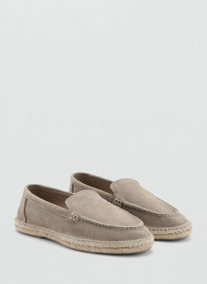 مانجو مان Jute Leather Shoe