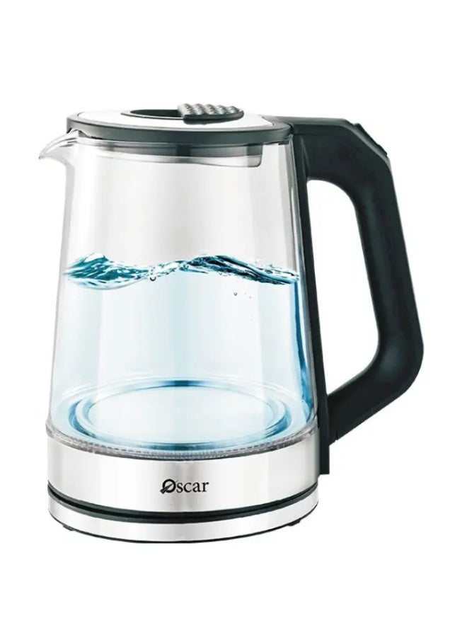 Oskar car Electric Glass Kettle 2L with LED Light – 1500W - Image 2