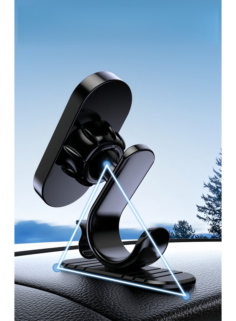 حامل الهاتف المغناطيسي للسيارة ، تركيب كوب امتصاص ، دوران زاوية متعددة ، بما في ذلك ملصقات المرآة والأوراق المغناطيسية لسهولة التركيب - Image 4