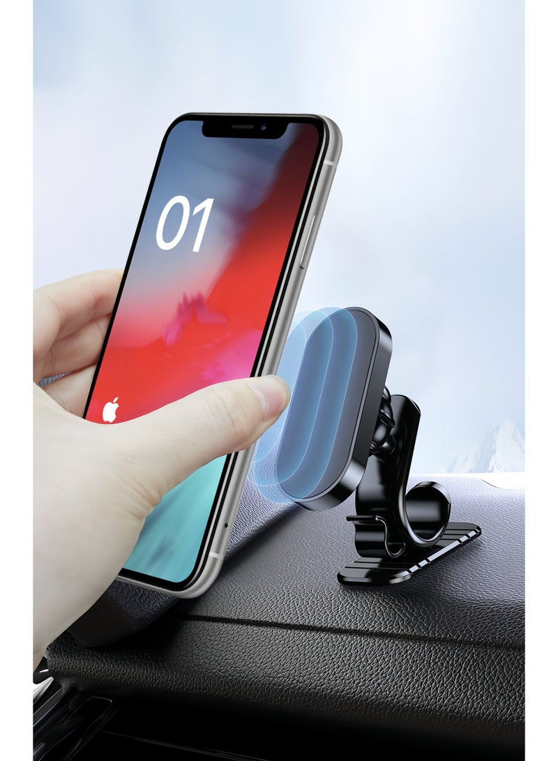 حامل الهاتف المغناطيسي للسيارة ، تركيب كوب امتصاص ، دوران زاوية متعددة ، بما في ذلك ملصقات المرآة والأوراق المغناطيسية لسهولة التركيب - Image 2